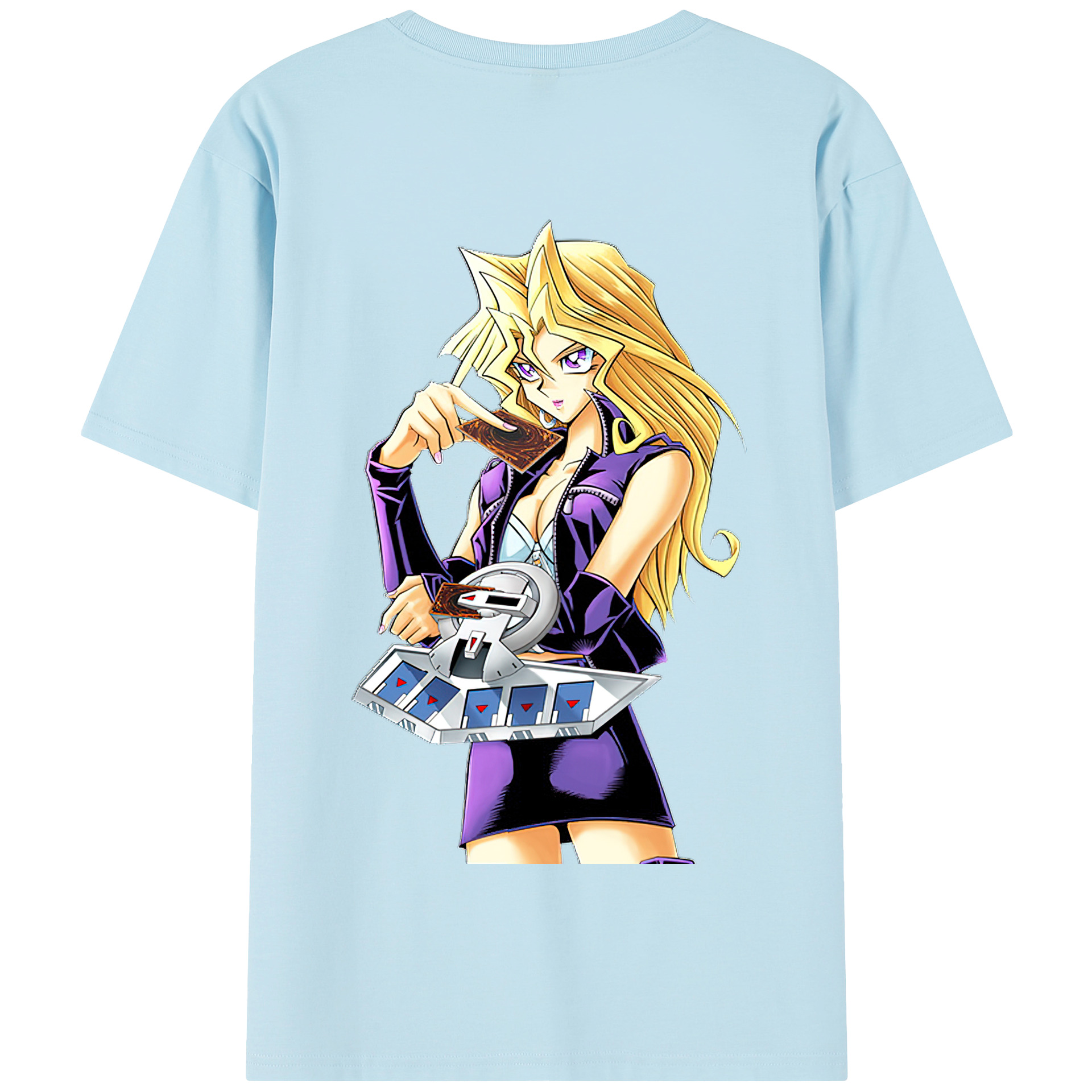 （画像用） 遊☆戯☆王 Yu-Gi-Oh! 綿100％半袖Tシャツ（背面プリント）